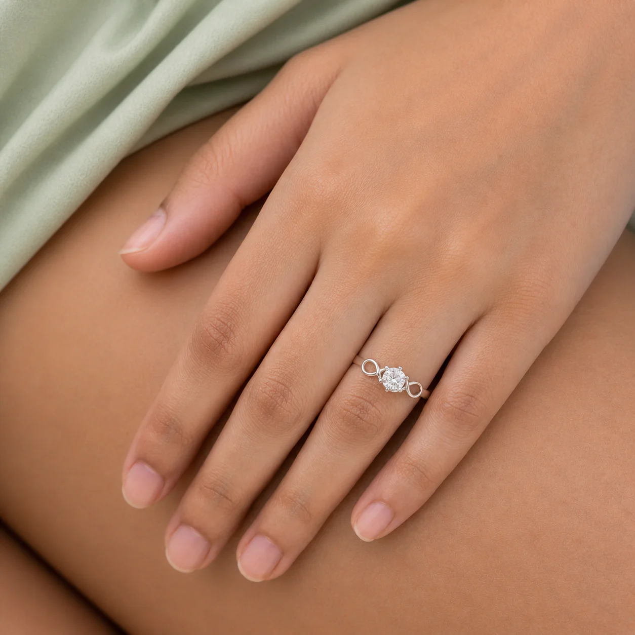 Infinity Grace Solitaire Ring - Image 5