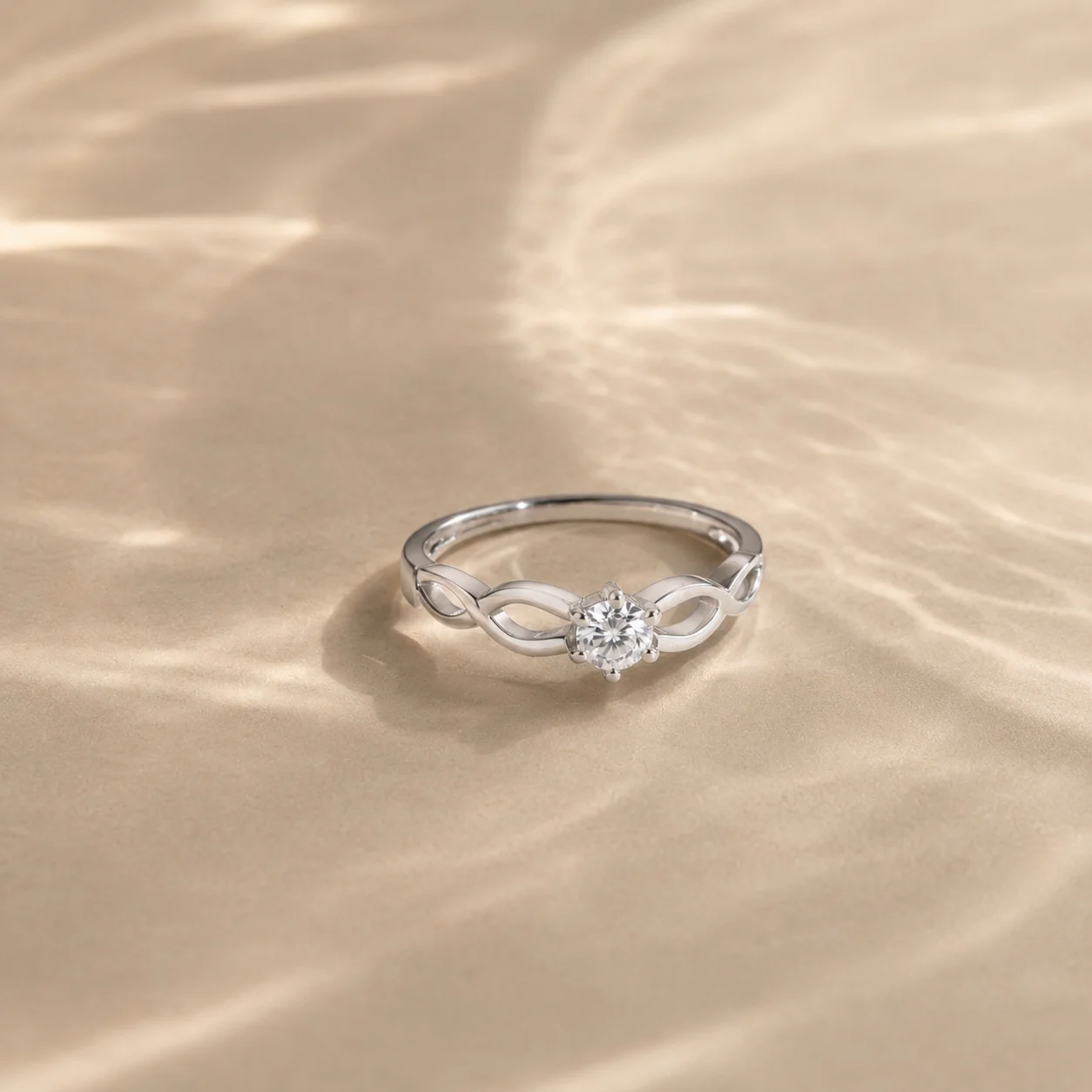 Infinity Solitaire CZ Ring - Image 2
