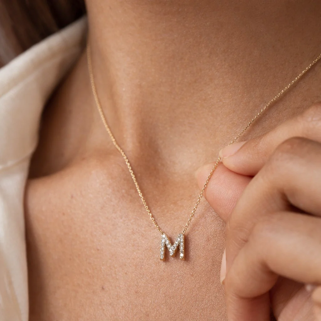 Initial Diamond Necklace