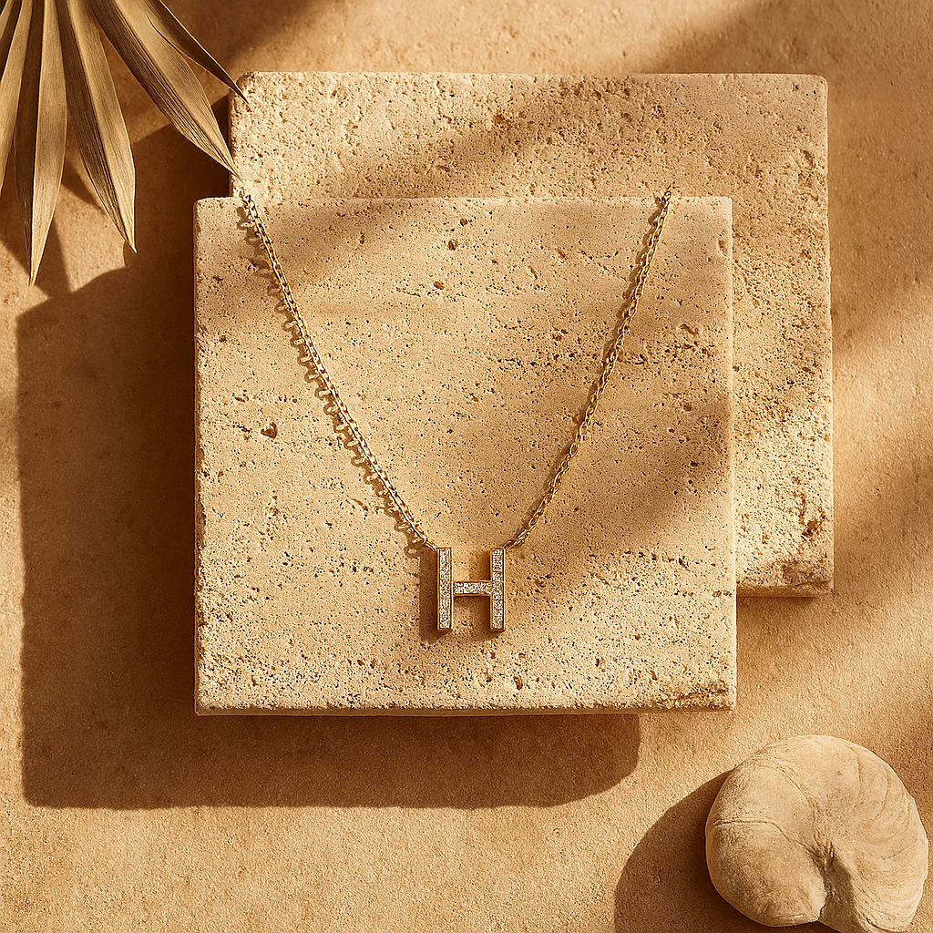 Initial Diamond Necklace - Image 6