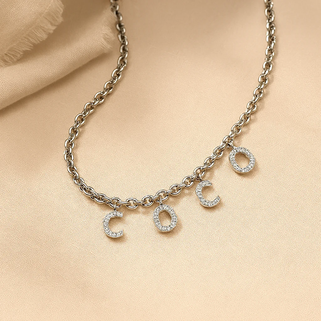 Name Diamond Necklace - Image 4