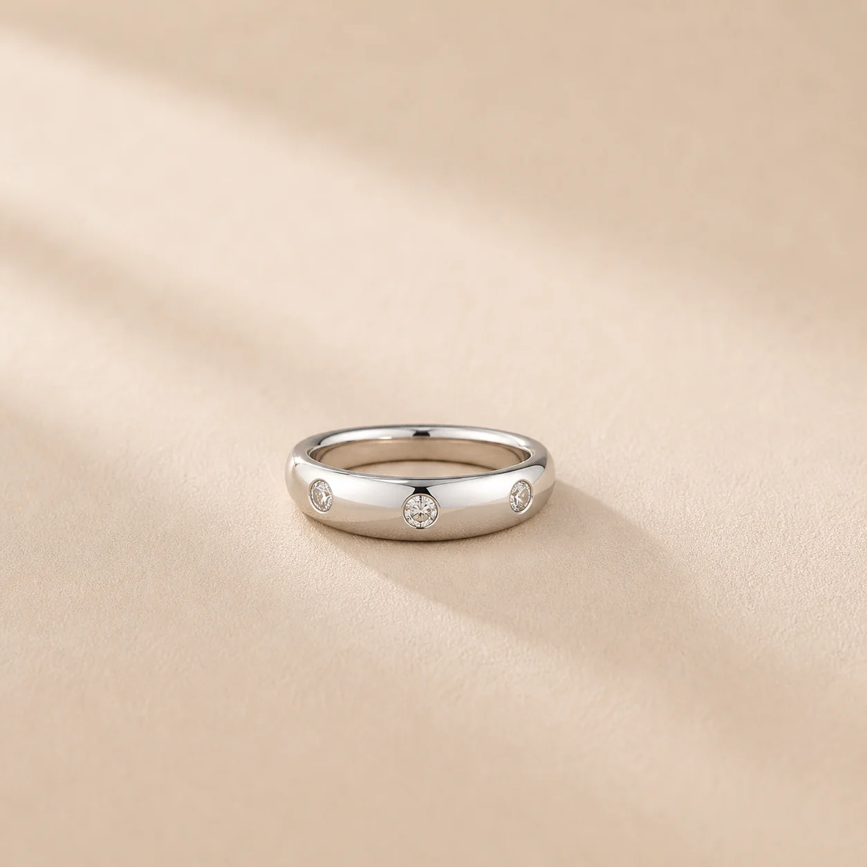Luna Orbit CZ Band Ring - Image 5