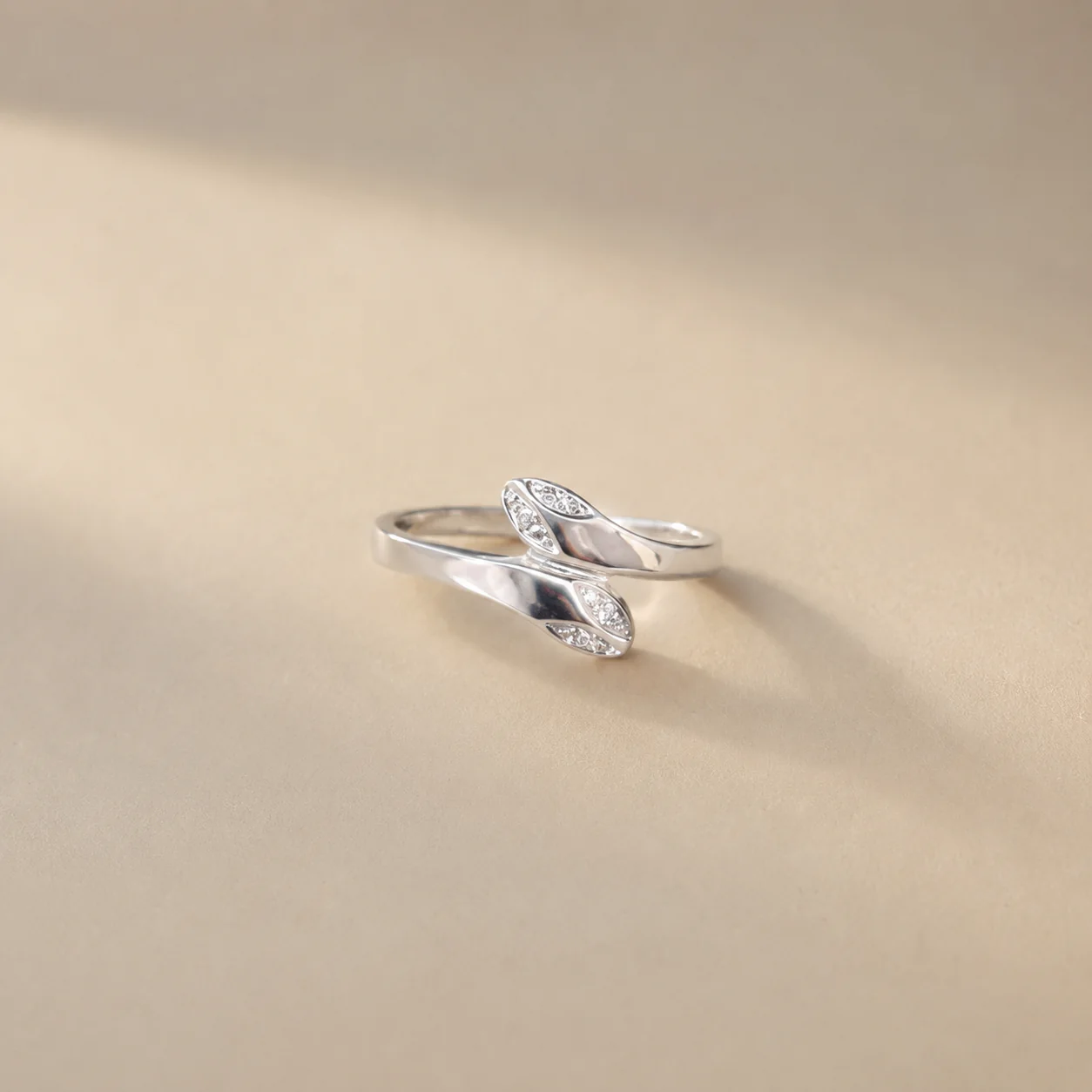 Luna Twist CZ Ring