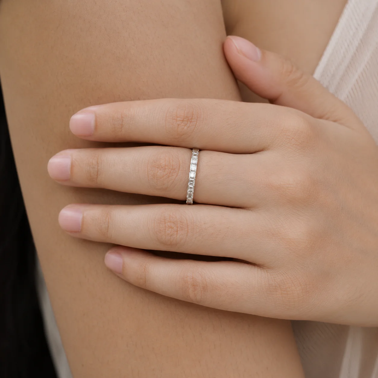Lunelle Baguette Eternity Ring - Image 4