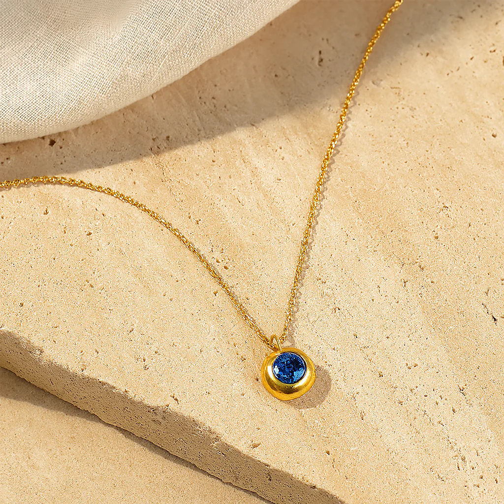 March Birthstone Necklace - Image 7