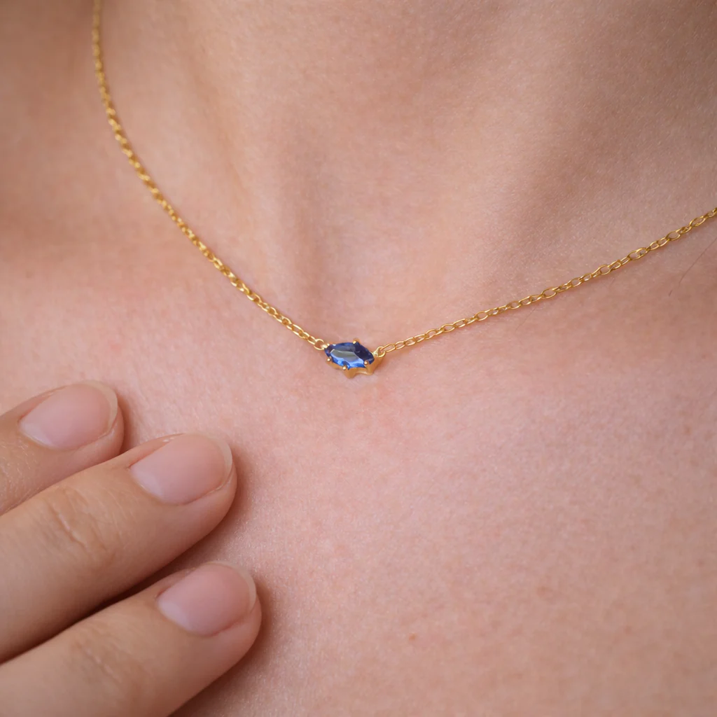 Marquise Sapphire Necklace