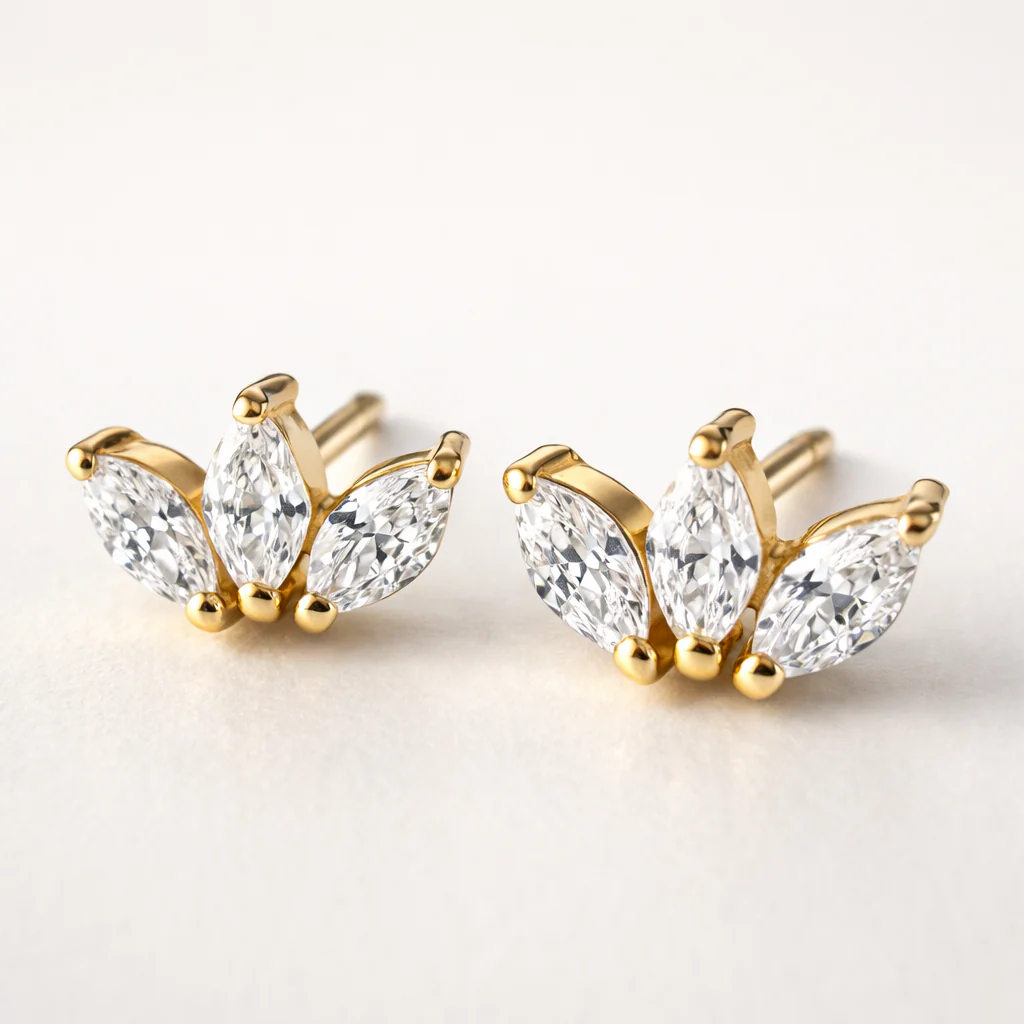 Marquise Triple Studs - Image 5