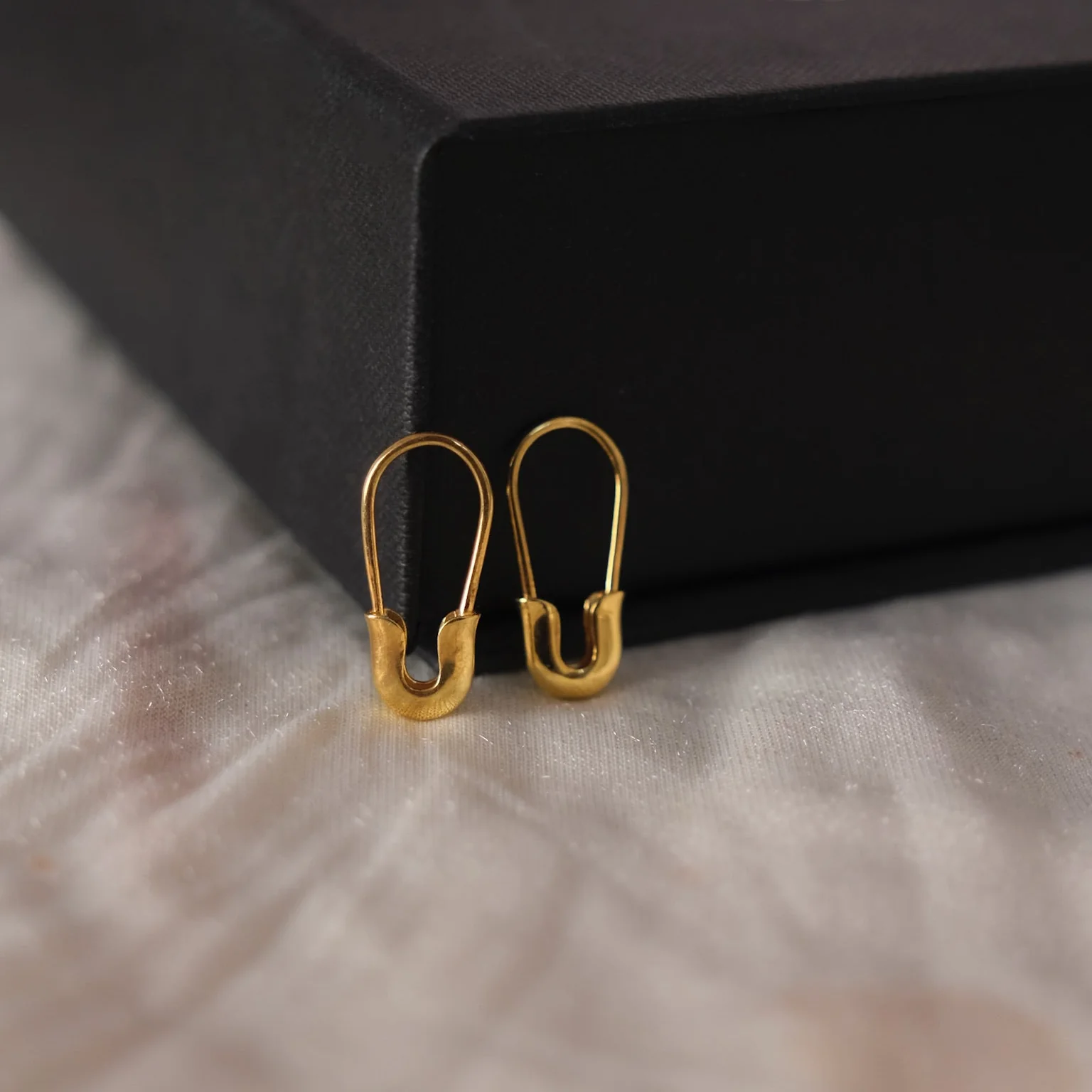 Mini Safety Pin Earrings - Image 6