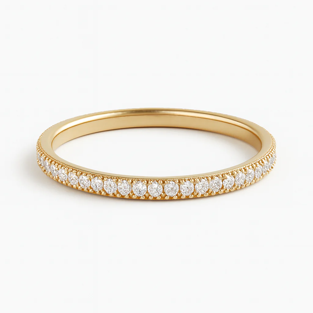 Minimal Birthstone Eternity Ring - Image 5