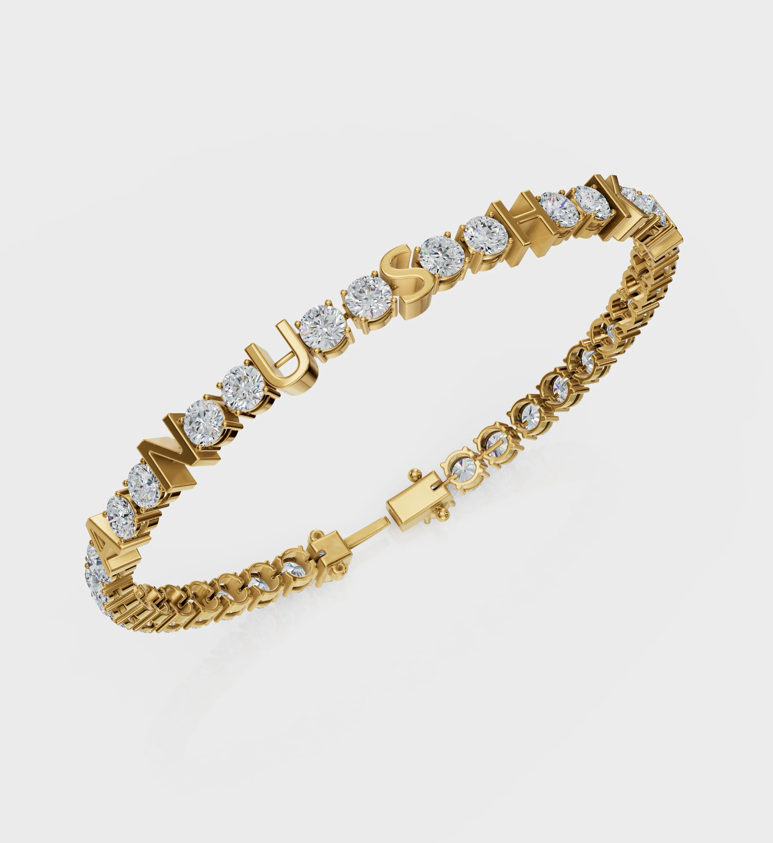 Name Diamond Tennis Bracelet - Image 3