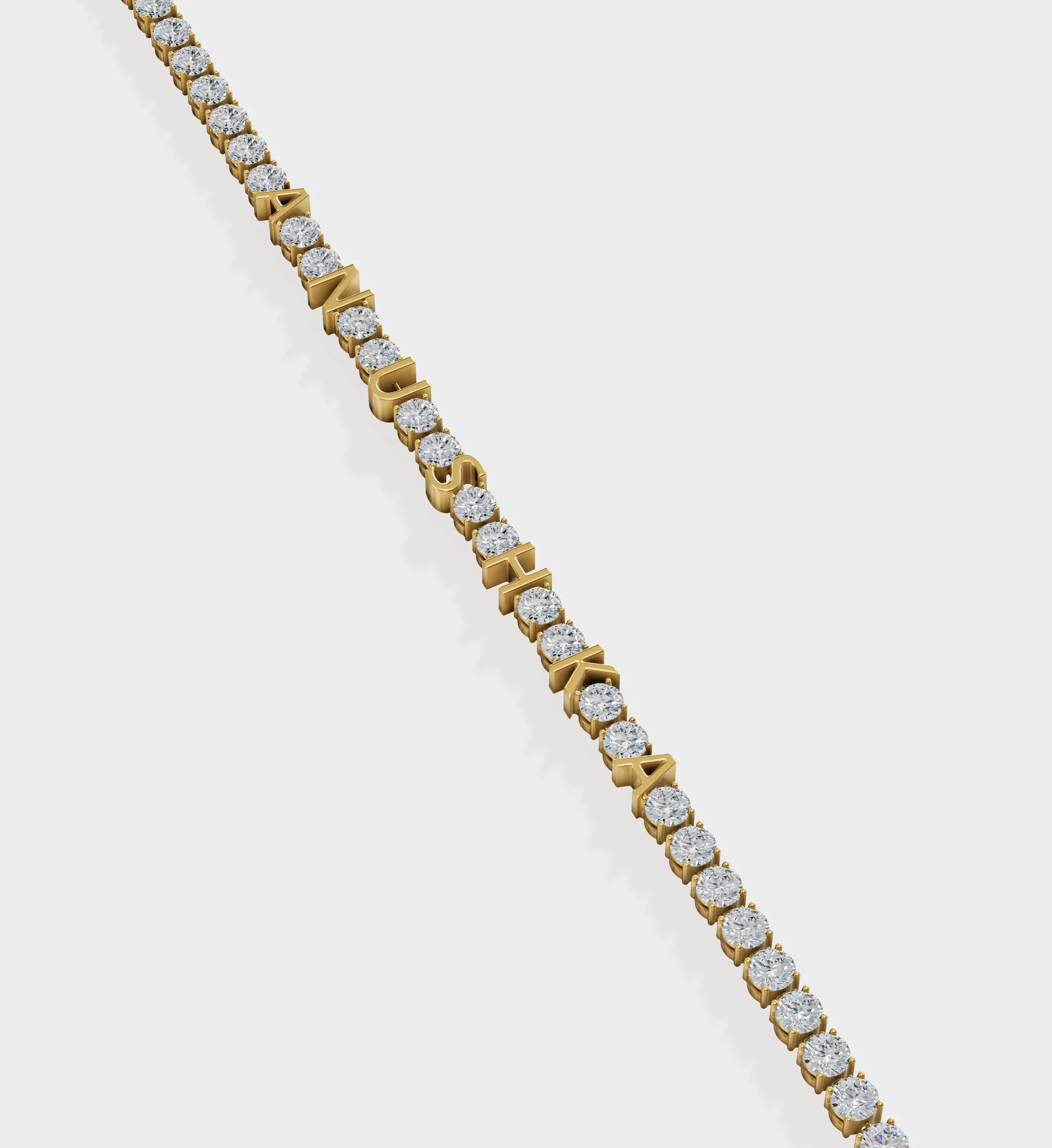Name Diamond Tennis Bracelet - Image 7