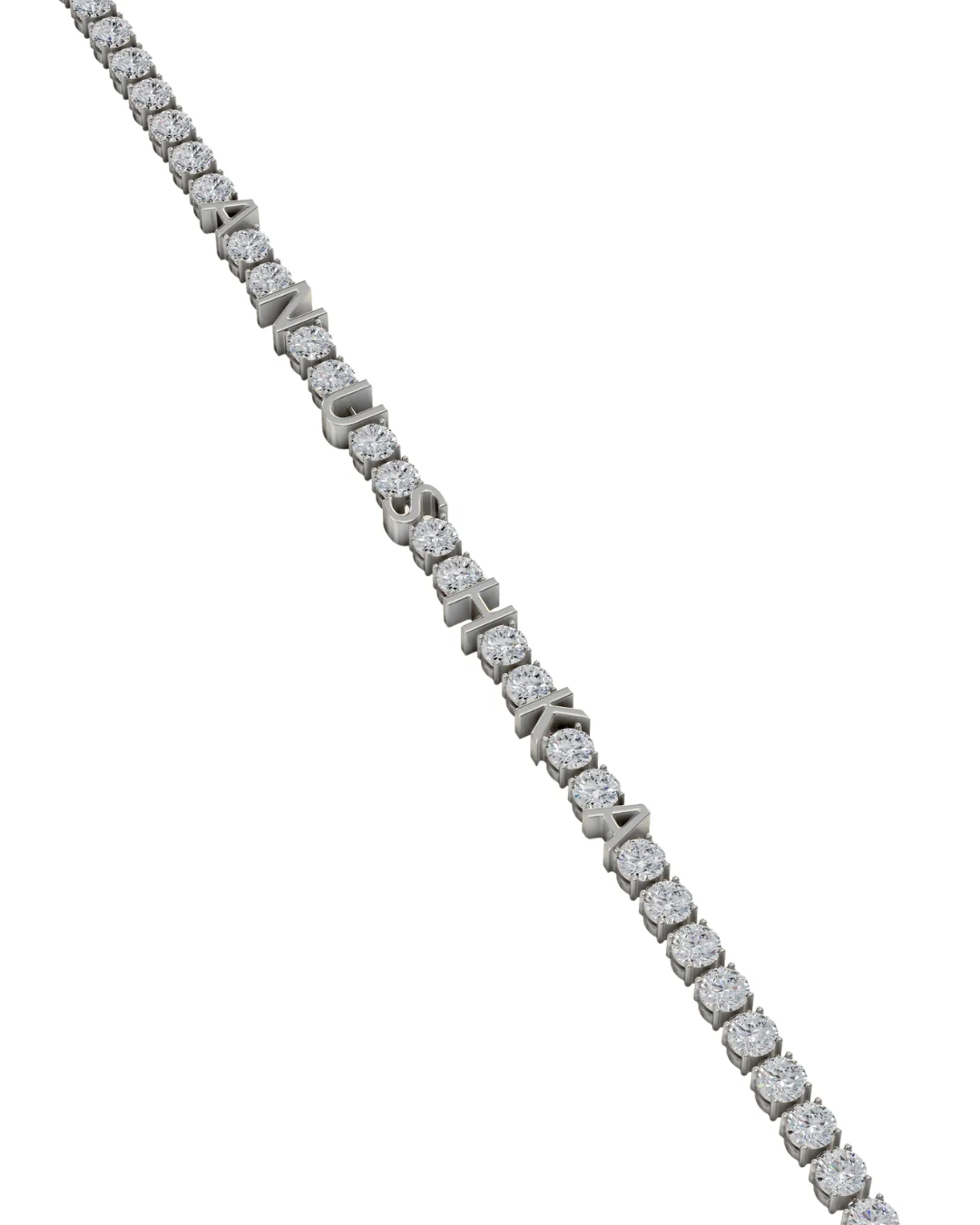 Name Diamond Tennis Bracelet - Image 9