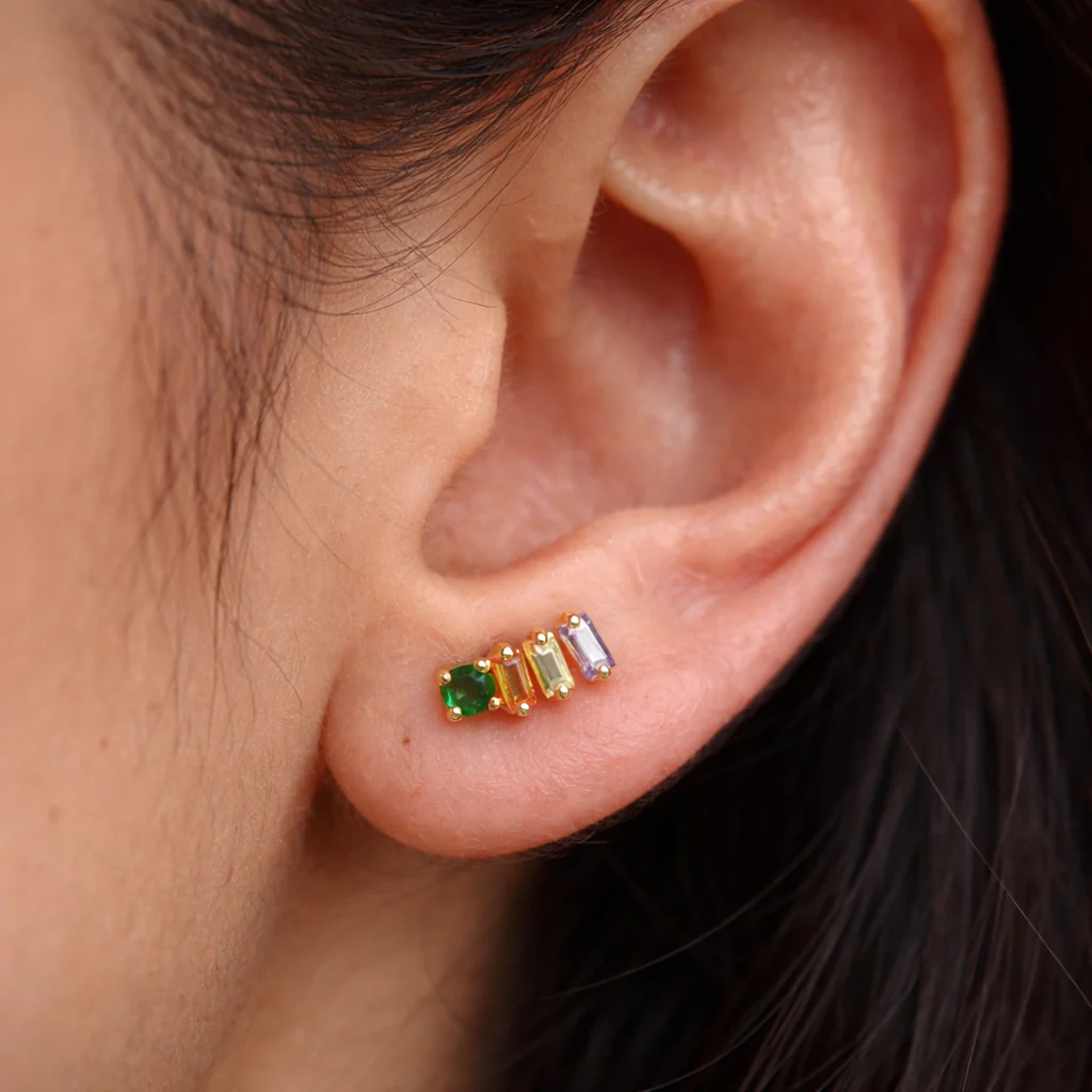 Navratan Line Studs