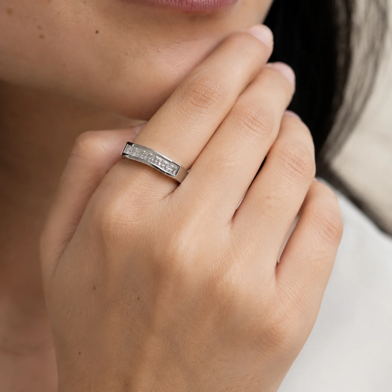 Nova Prism CZ Band Ring - Image 4