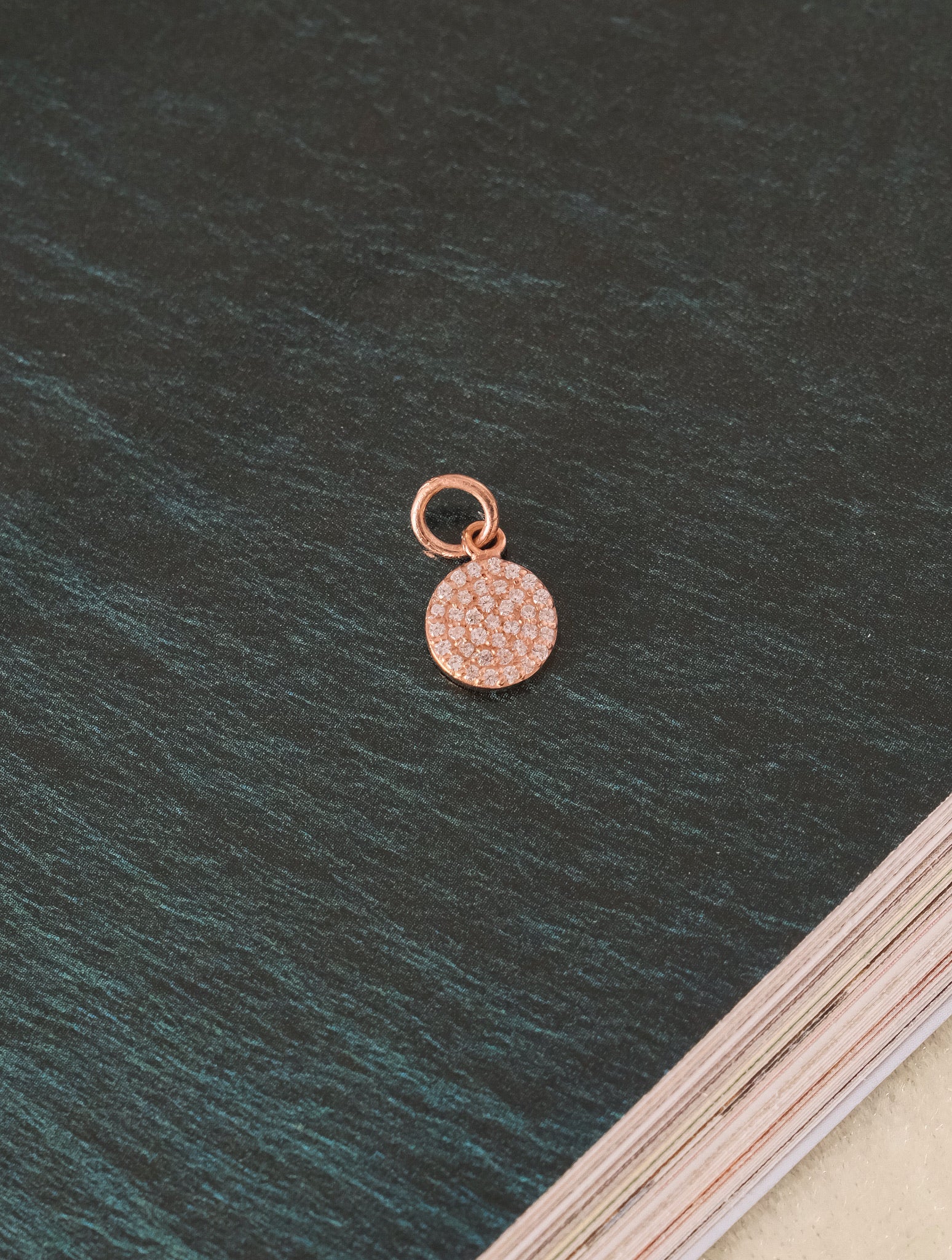 Pave Circle Charm - Image 3