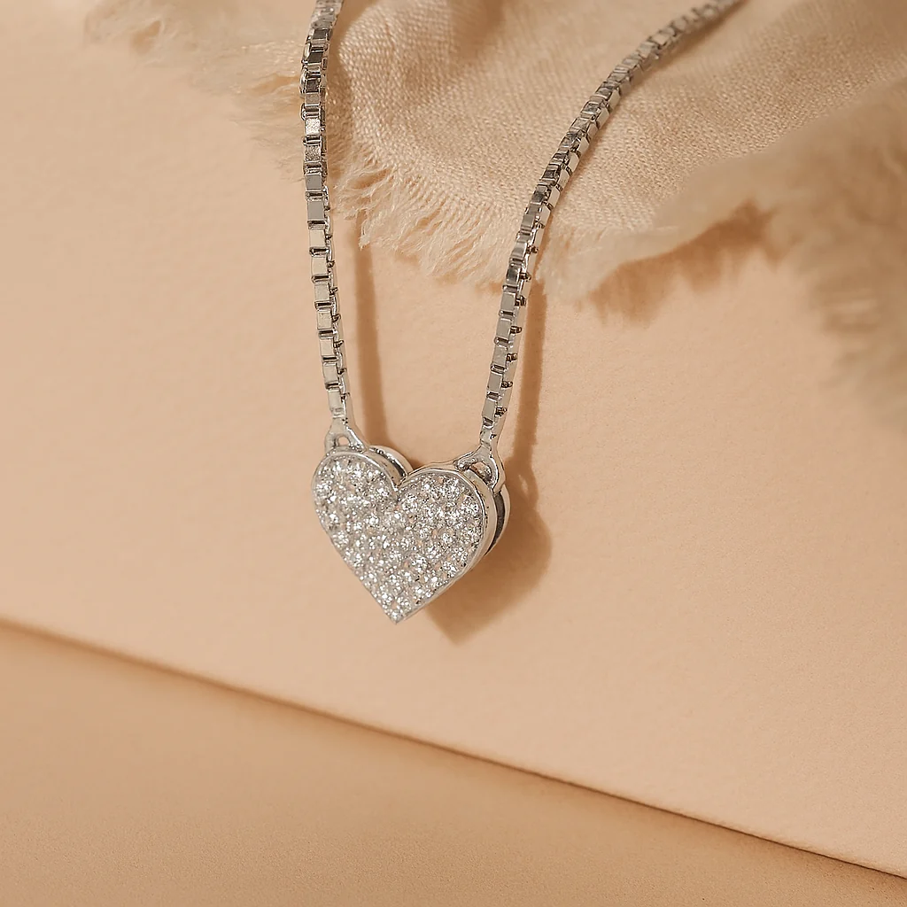 Pave Diamond Necklace - Image 4