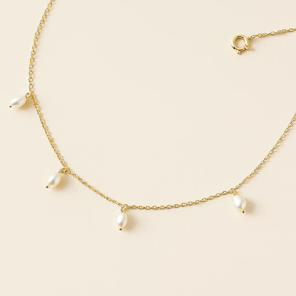 Pearl Tag Necklace - Image 6