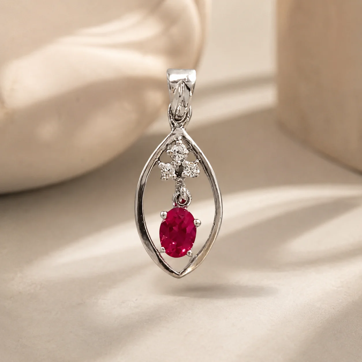 Pink Oval Charm - Image 2