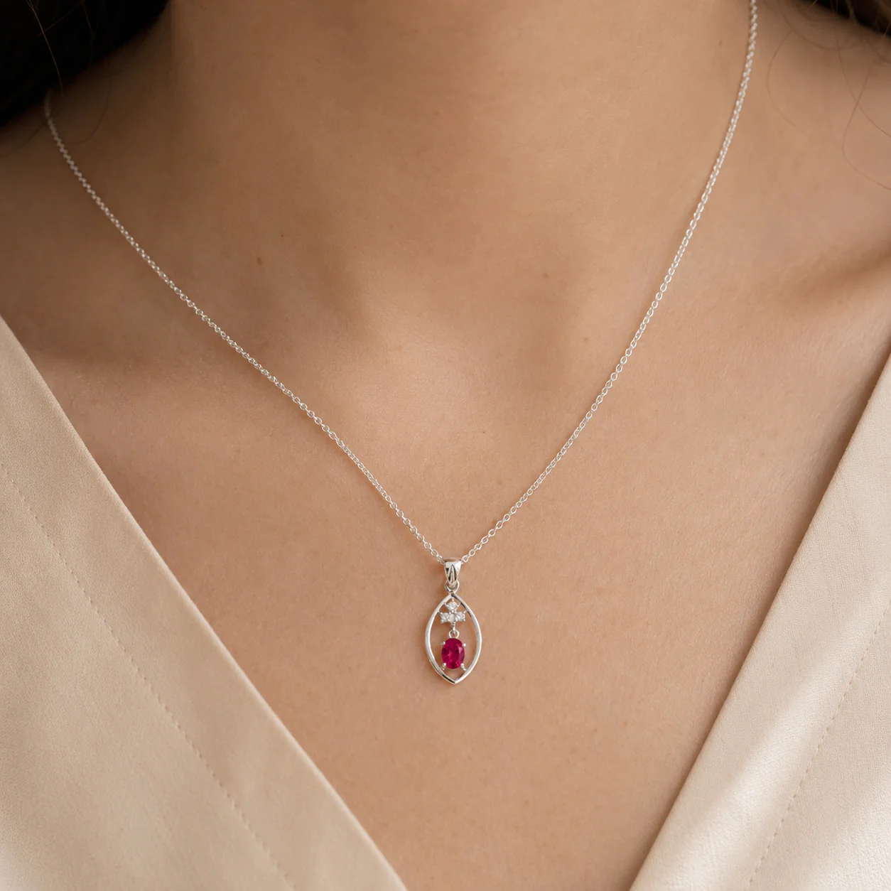 Pink Oval Charm - Image 5
