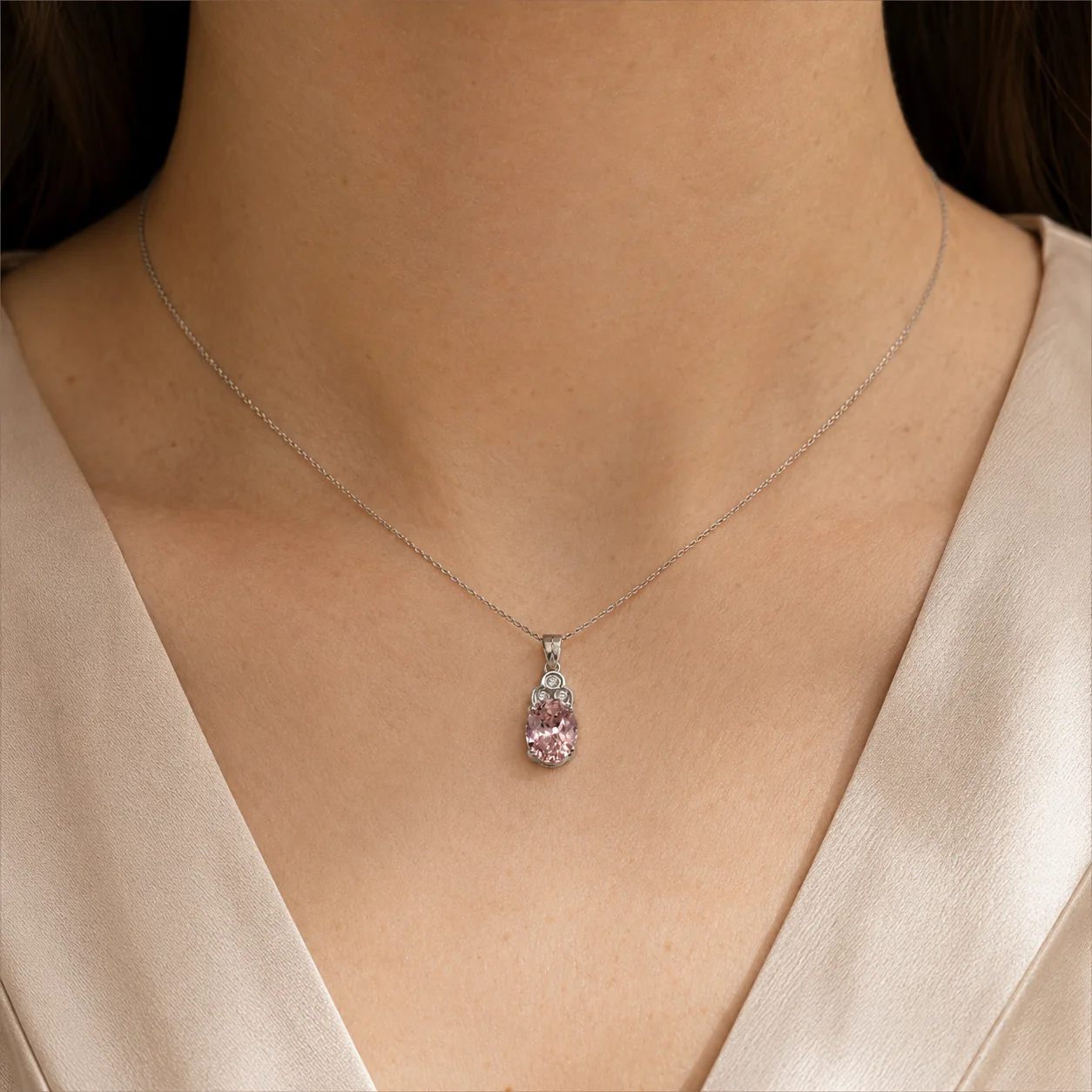 Rose Quartz Oval Charm - Image 4