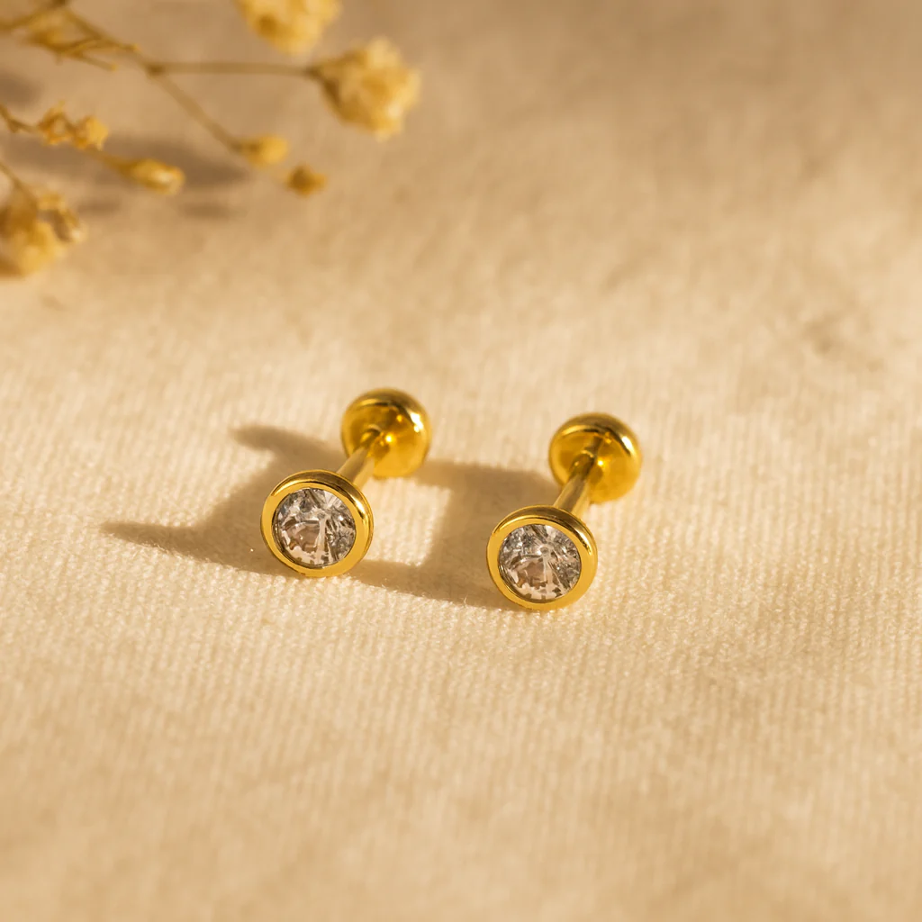 Round Diamond Studs - Image 2