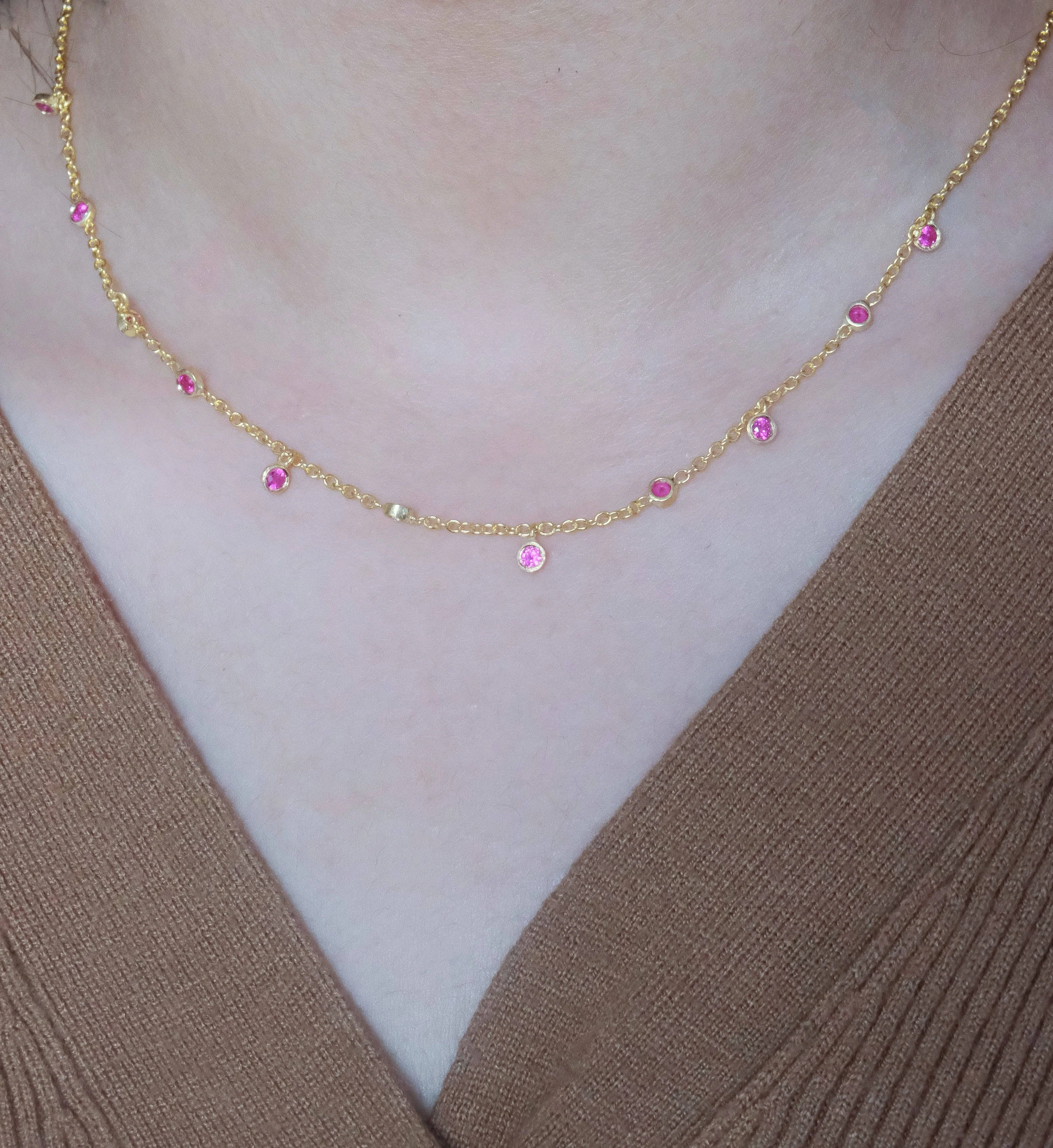 Ruby Drop Necklace - Image 3