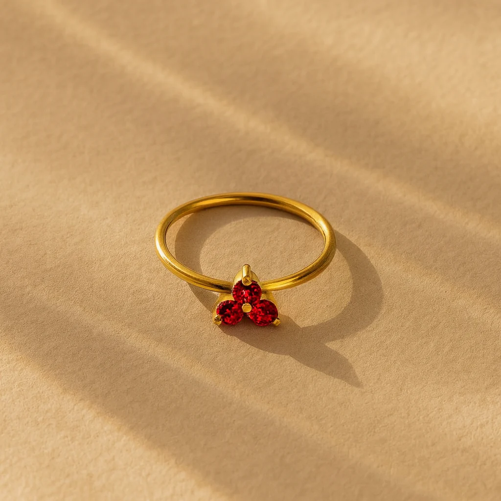 Ruby Trio Ring - Image 2