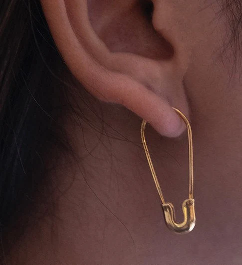 Safety Pin Earrings - Image 3