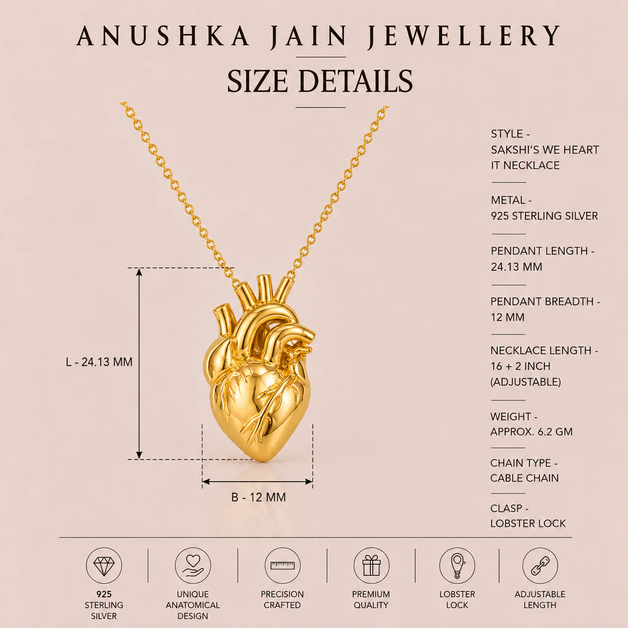 Sakshi's We Heart It Necklace - Image 6