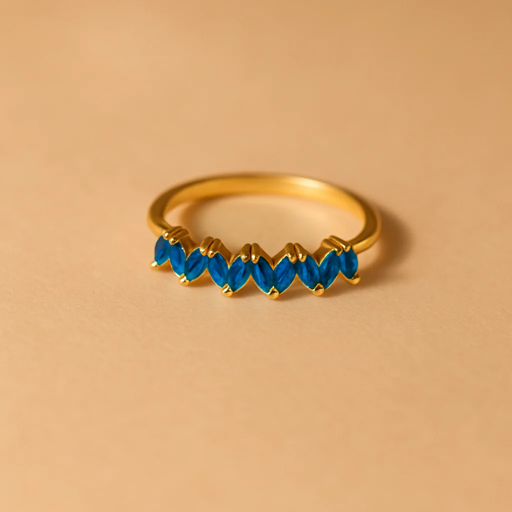 Sapphire Marquise Band - Image 3