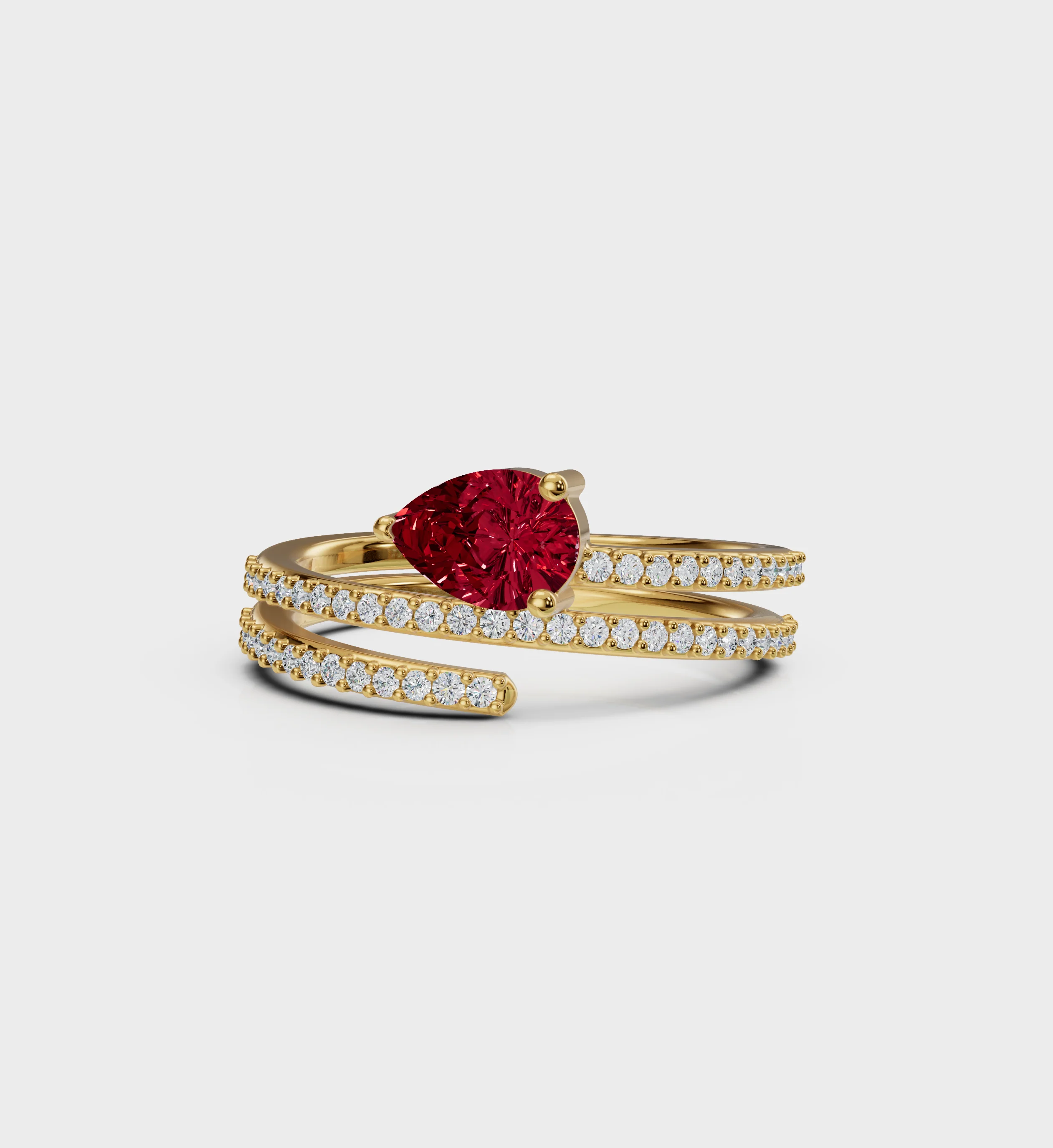 Scarlet Spiral Ring - Image 2