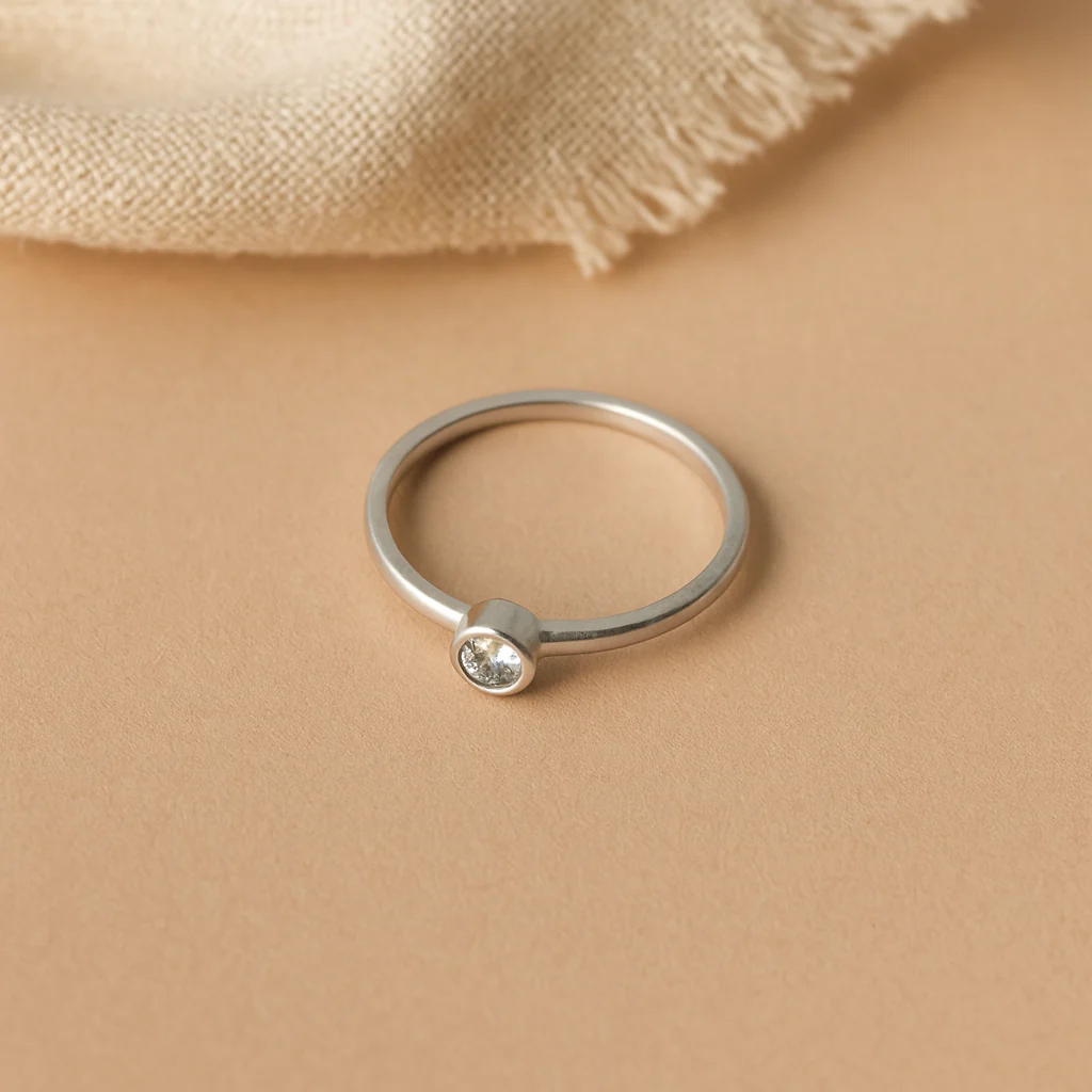 Single Diamond Ring - Image 4