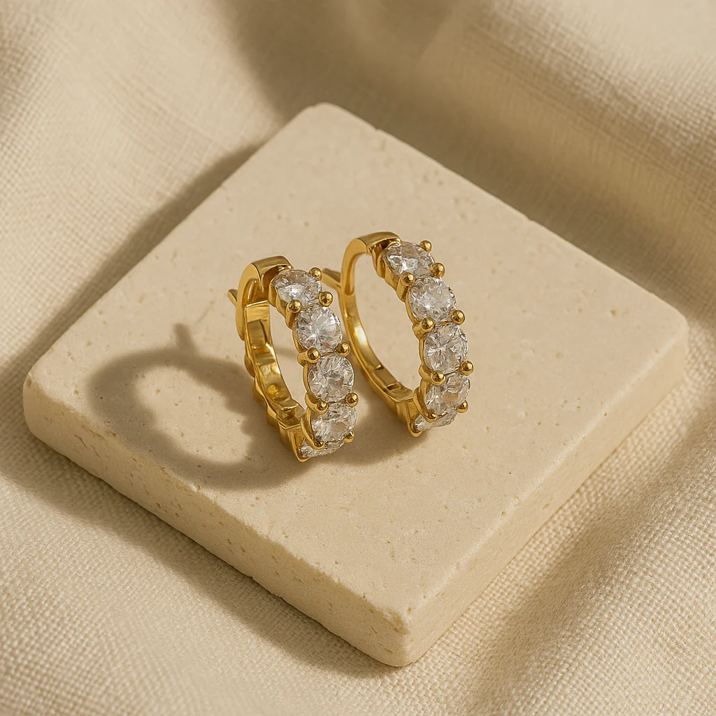 Small Round Hoop Earring - Image 3