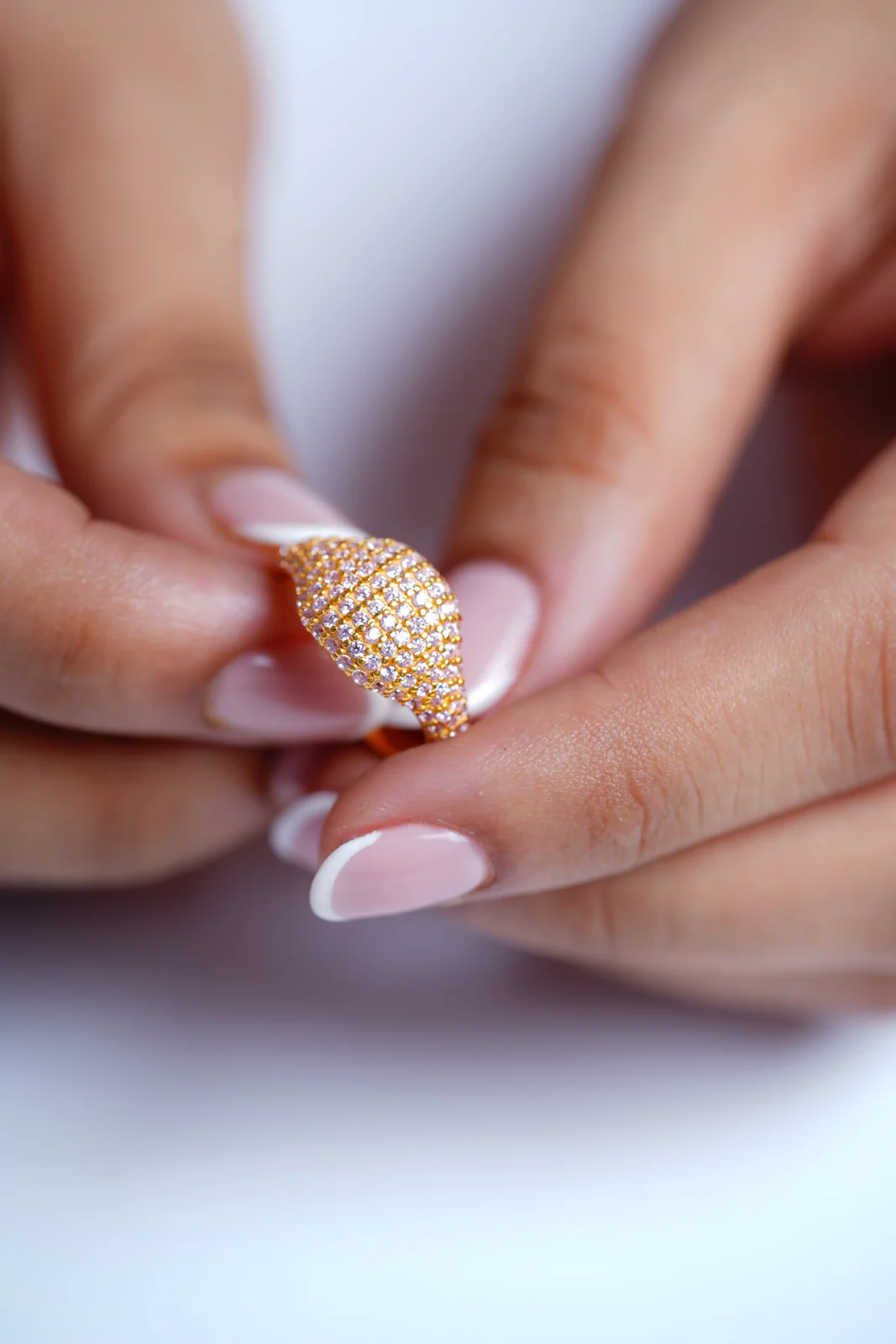 Soft Pink Signet Ring - Image 3