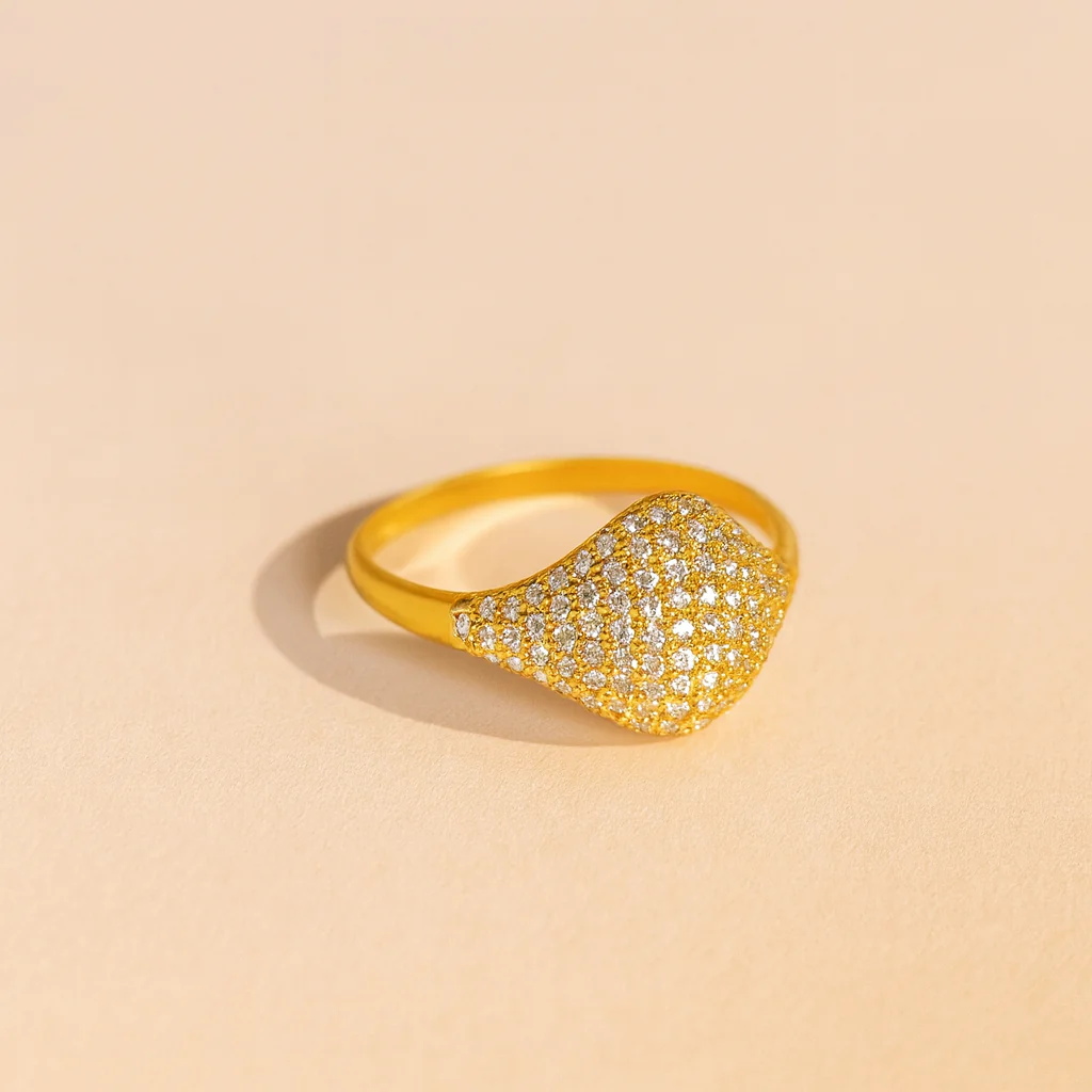 Soft Pink Signet Ring - Image 4