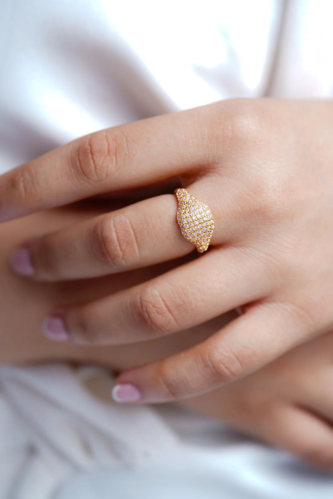 Soft Pink Signet Ring - Image 7