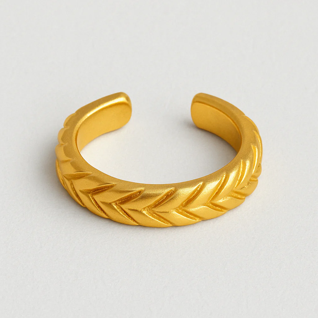 Solid Leaf Ear Cuff - Image 3