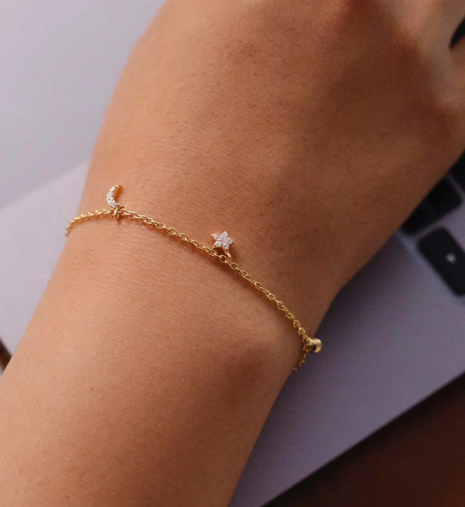 Star Moon Sun Bracelet - Image 3