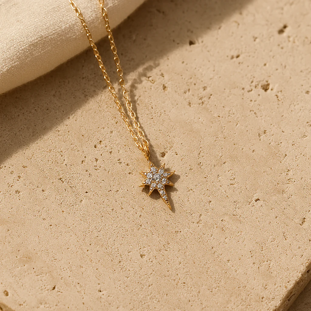 Studded North Star Necklace - Image 2
