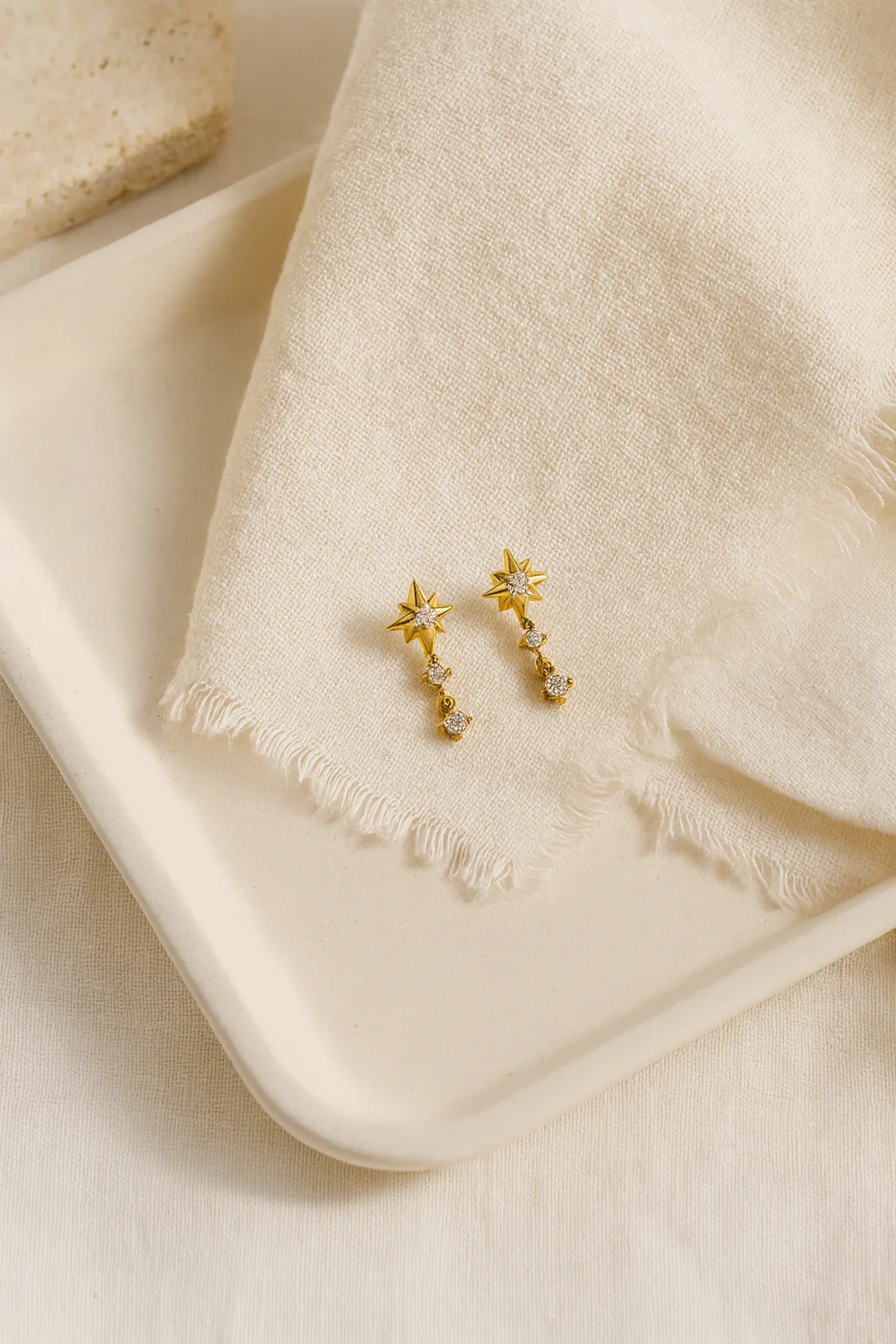 Sun Drop Diamond Stud - Image 6