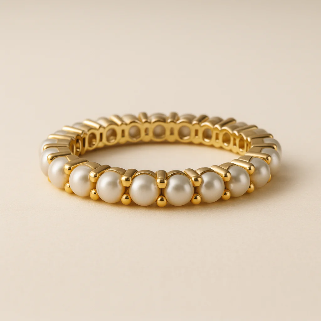 Thin Pearl Ring - Image 3