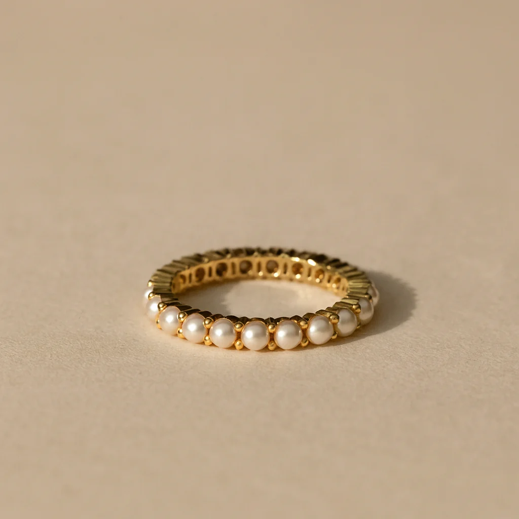 Thin Pearl Ring - Image 5