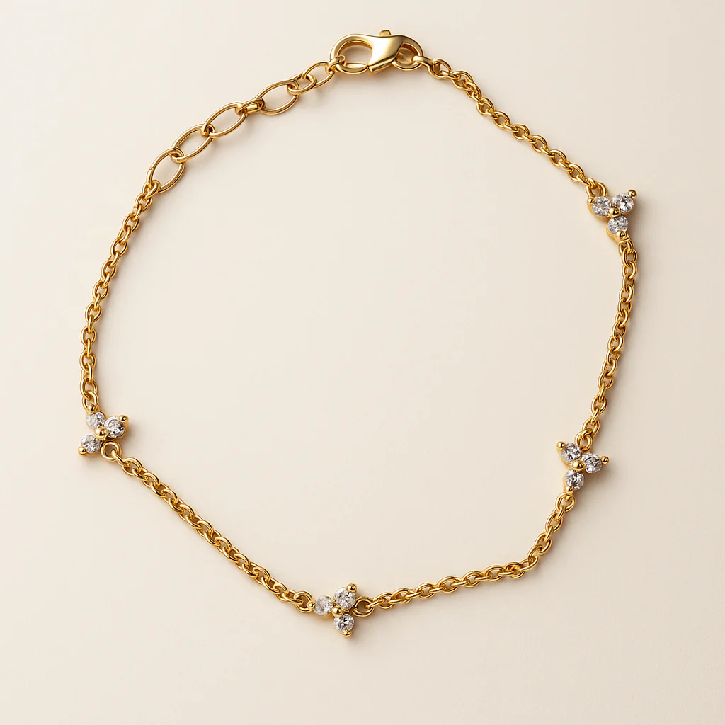 Triple Diamond Trio Bracelet - Image 4