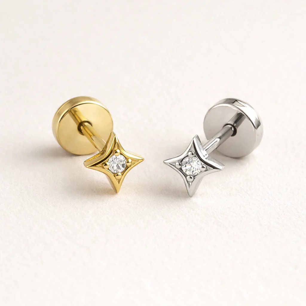 Twinkle Diamond Studs - Image 5