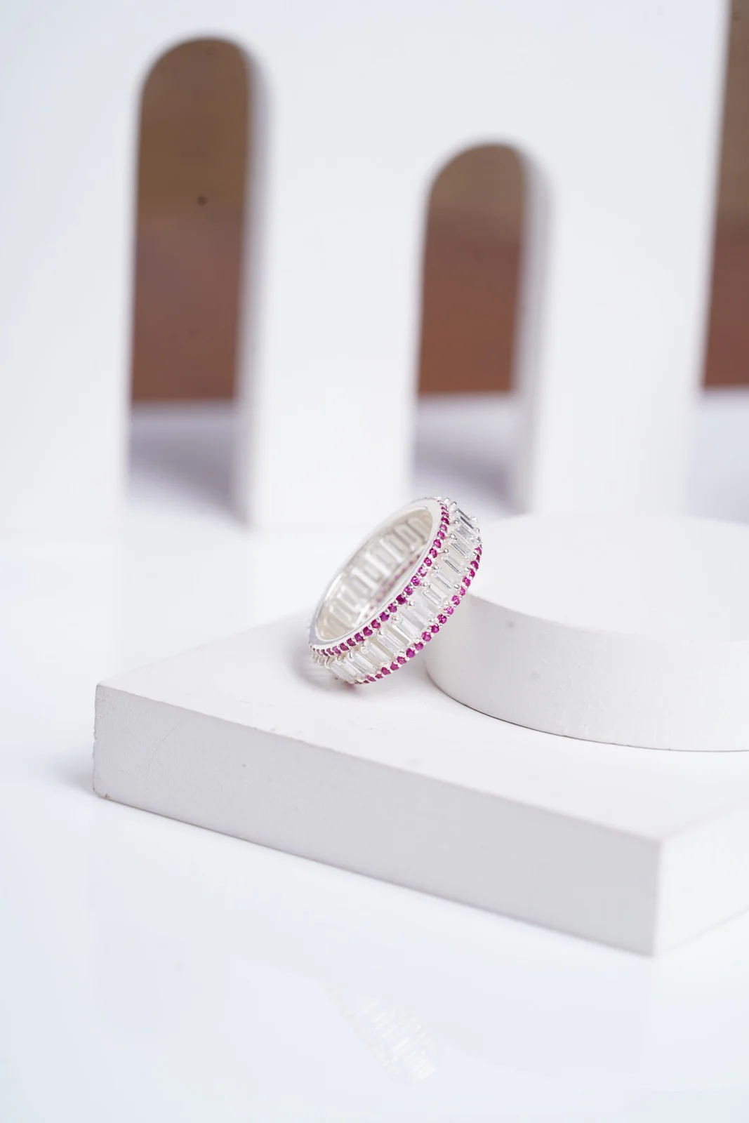 White Radiance Eternity Ring - Image 6